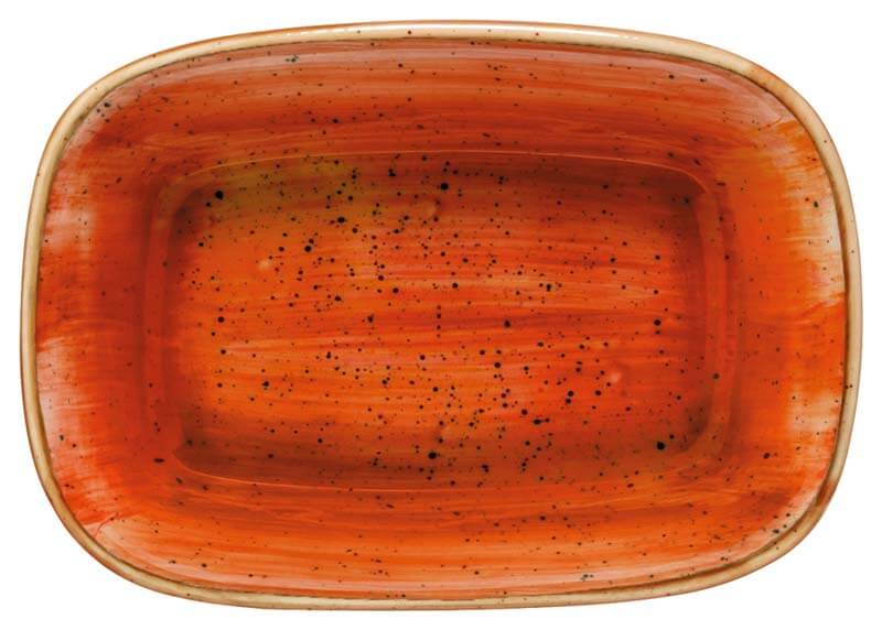 Bonna Aura Terracotta Gourmet Bandeja rectangular 17 x 11,5 cm naranja - 12 ud