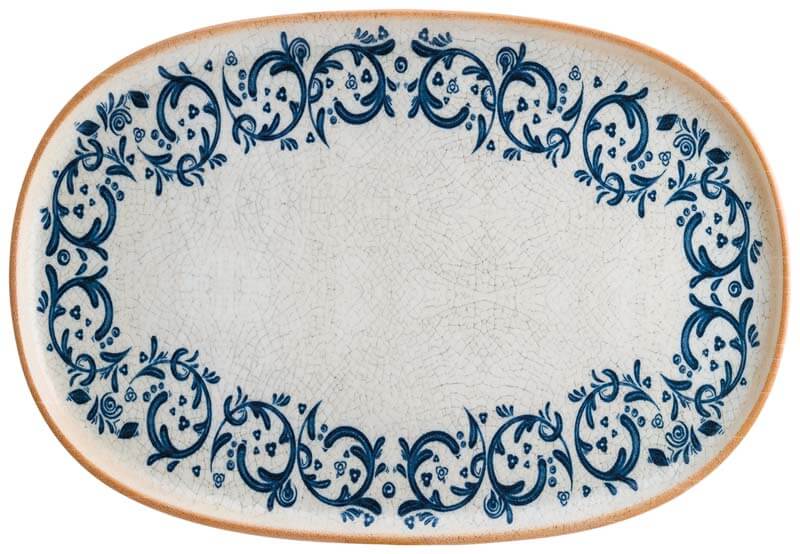 Bonna Viento Hygge Plato ovalado 34 x 23 cm azul - 6 ud