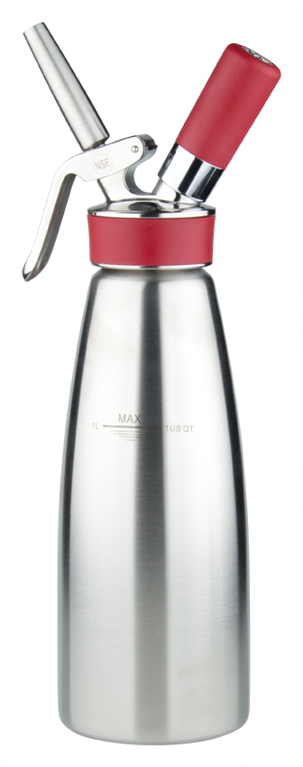 Sifón para nata iSi «Gourmet Whip PLUS» - acero inoxidable (0,25 l, 0,5 l, 1,0 l)